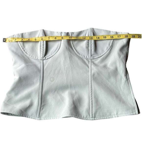 NWT PacSun LA Hearts Corset Bustier Top Pale Blue, Size Large (strapless style) - Picture 4 of 8